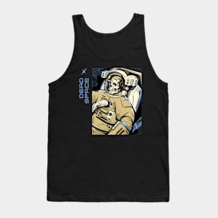 Dead Space Sci Fi Horror Skeleton Astronaut Cosmonaut Tank Top